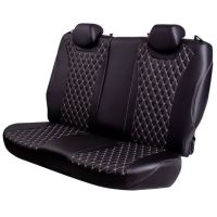 Чехлы Премиум Экокожа Байрон Ромб на Fiat Albea 2002-2012 г.в.