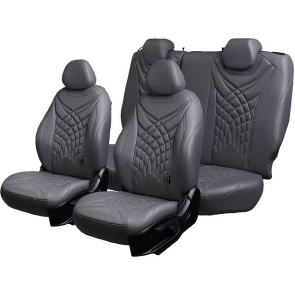 Чехлы Премиум Экокожа Байрон Президент|Жук на Kia Spectra 2004-2011 г.в.