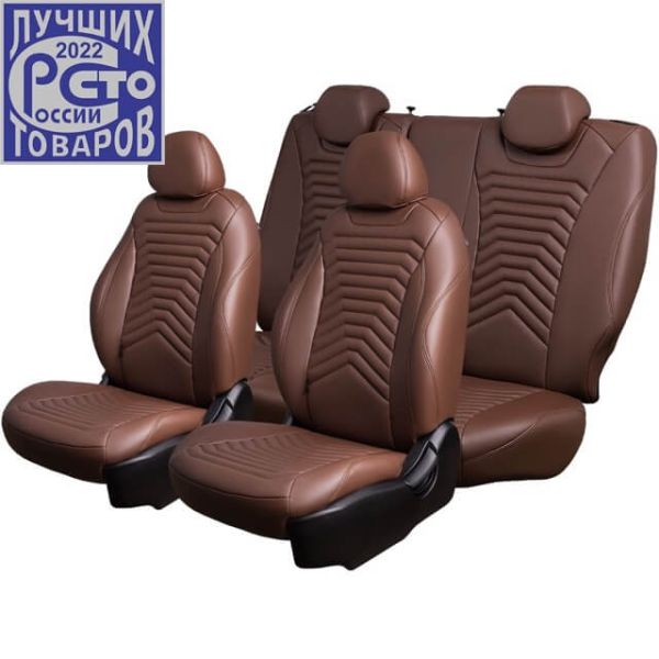 Чехлы Премиум Экокожа Байрон Президент|Жук на Geely Coolray (2020+)