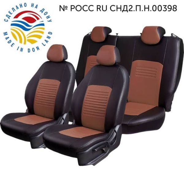 Чехлы Экокожа Турин Классик на Hyundai HD35 -1, 04.2014, Грузовик / Фургон, 1+2 места