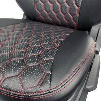 Чехлы Экокожа Ромб на Mitsubishi ASX